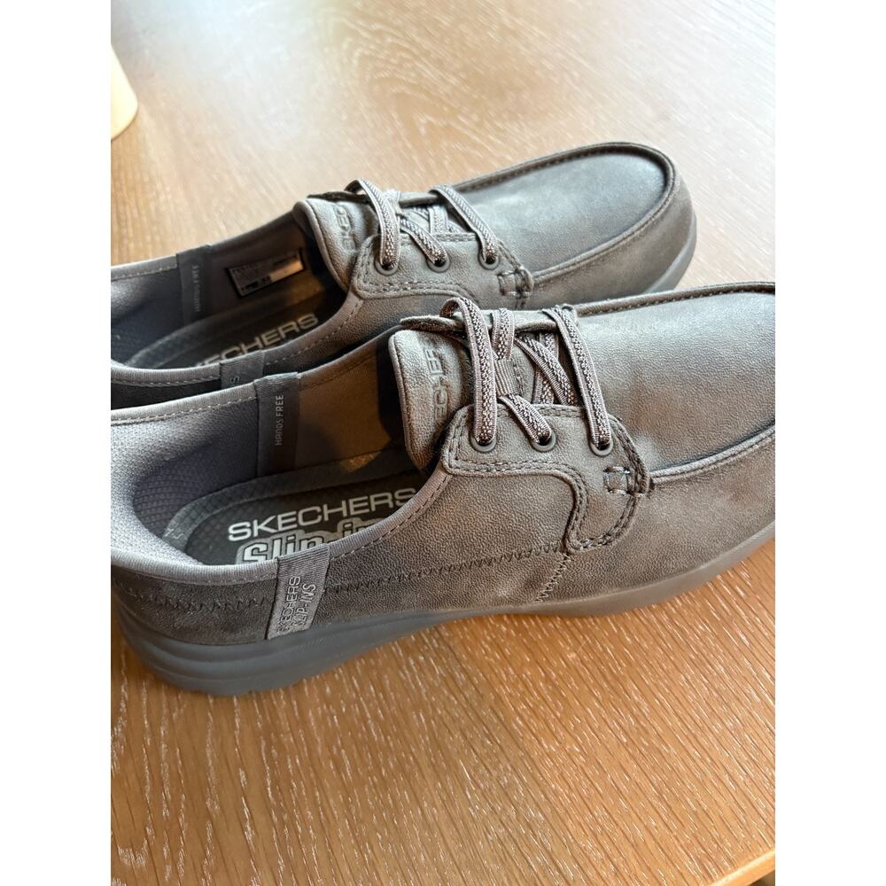 Skechers Women's Hands Free Slip-on On-The-Go Flex Gray Sneakers Size 6.5 - Picture 5 of 7